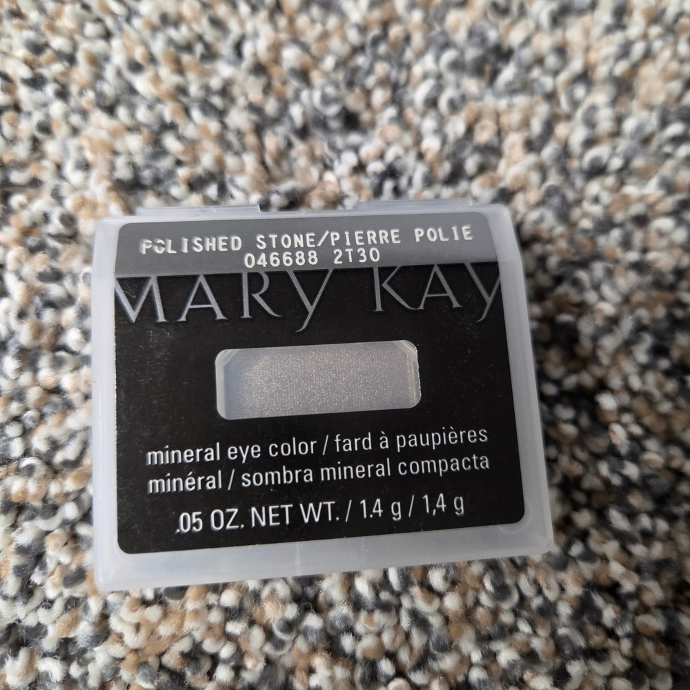 Mary Kay Mineral Eye Color Polished Stone 046688 Shimmer Grey Eyeshadow 0.05oz